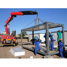 Fácil instalación y transporte Alojamiento de trabajador de contenedor plano